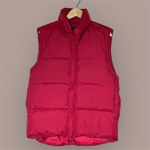 Red Puffer Vest for Men-size Medium #cabincore